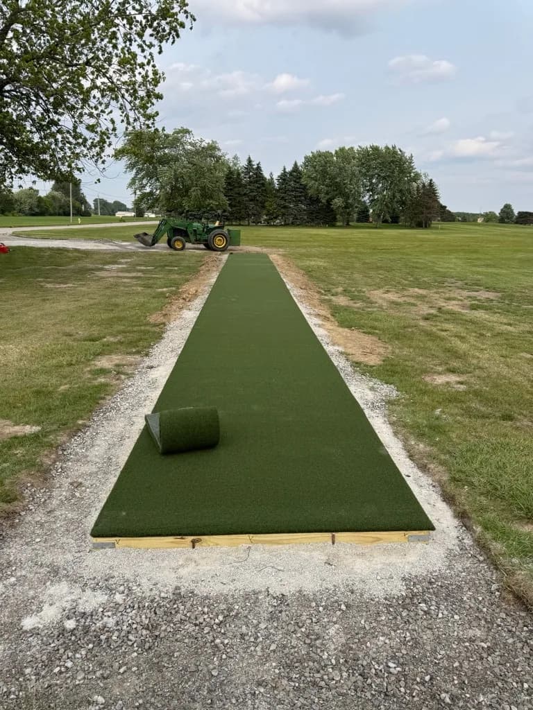 Golf Practice Turf Lanes